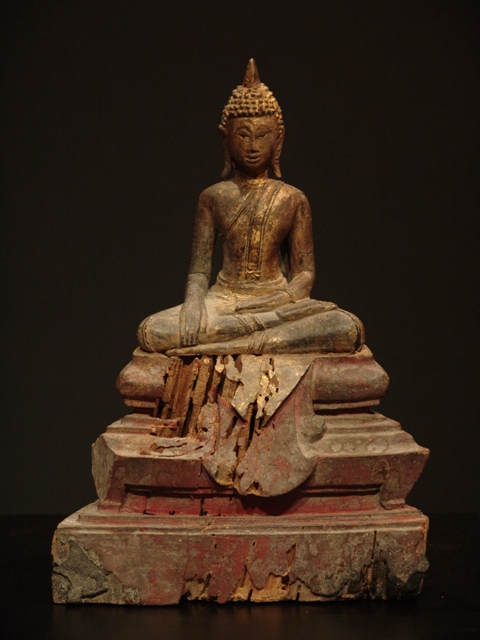 Thai Buddha on base, located in Europe