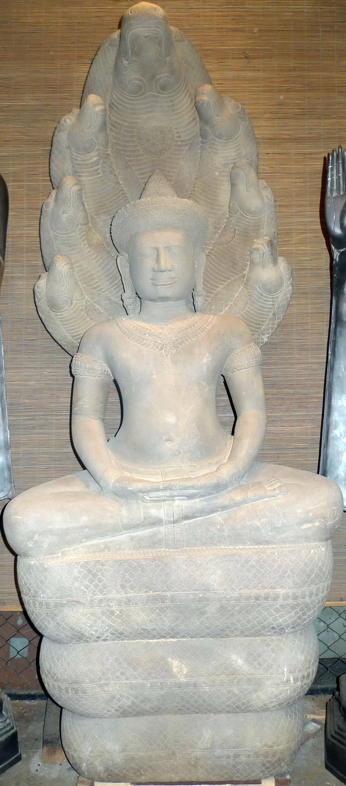Khmer Buddha under 7 headed naga
