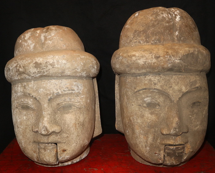Pair of marionette heads