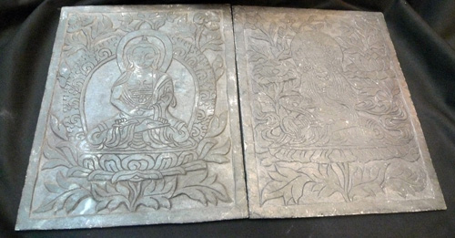 Buddhist plaque, sold by one