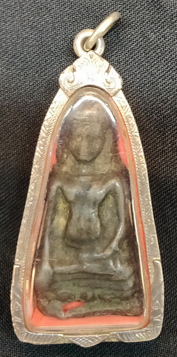 Lopburi Buddha amulet in case