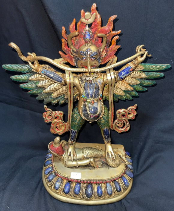 Garuda w. snake on corpse