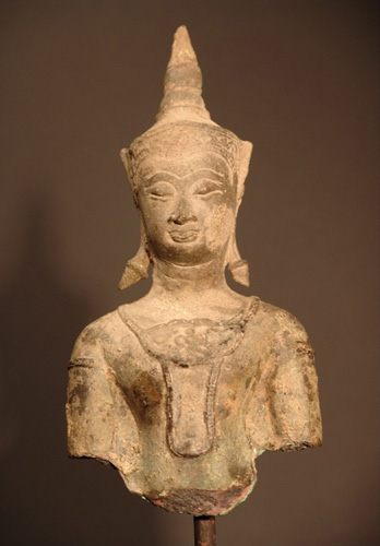 Damaged Ayutthaya Buddha - located in Europe