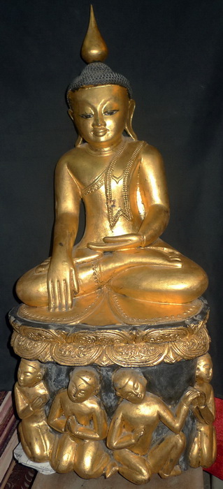 Burmese Buddha on special base