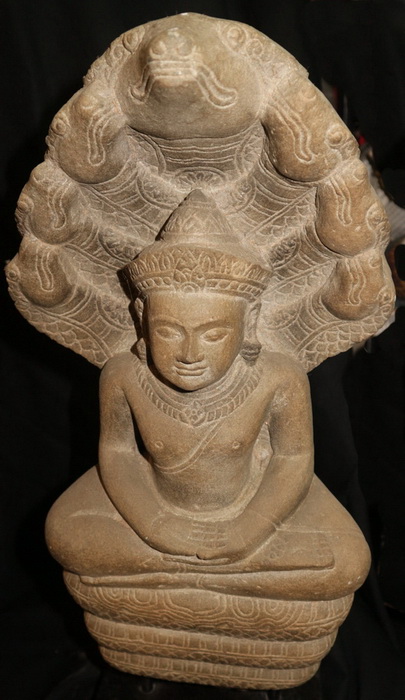 Lopbury Buddha under a 7 headed Naga