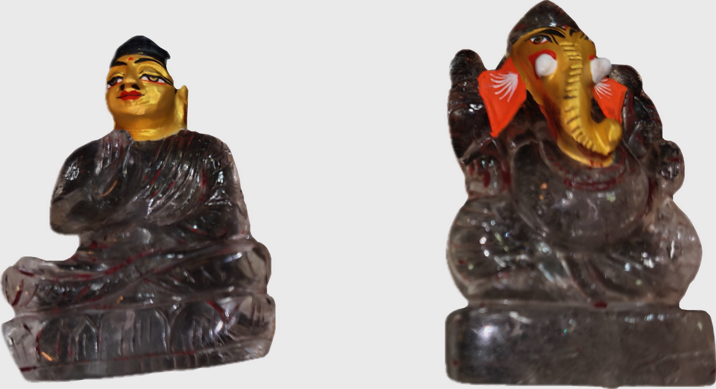 Crystal Buddha / Ganesh, sold by one